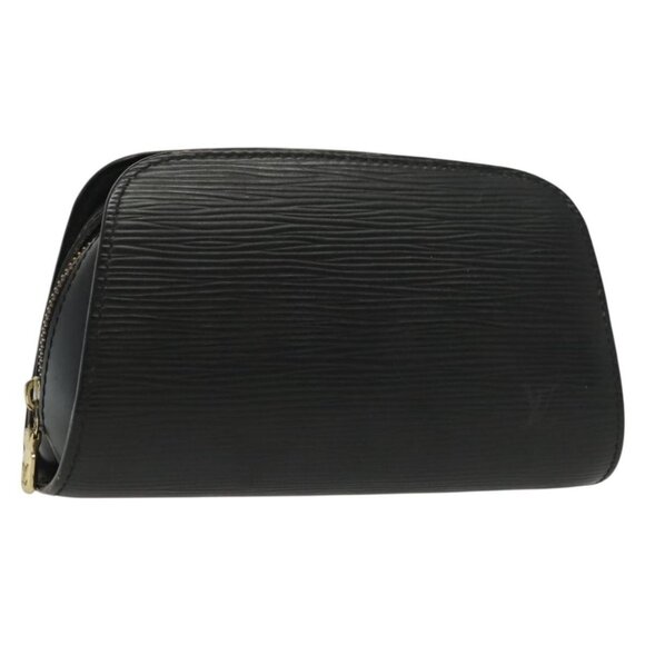 LOUIS VUITTON Epi Dauphine PM Pouch Black M48442 LV Auth 130718 - Picture 1 of 16